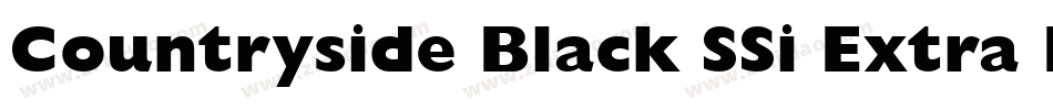 Countryside Black SSi Extra Bold字体转换